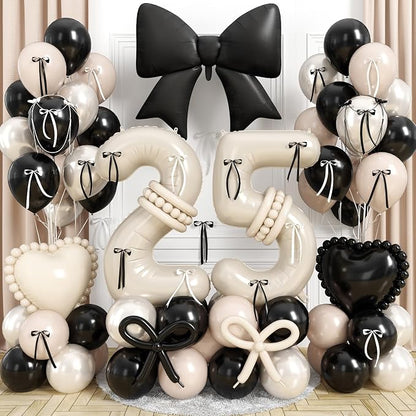 40 Inch Cream Balloon Number 25 by Jobkoo