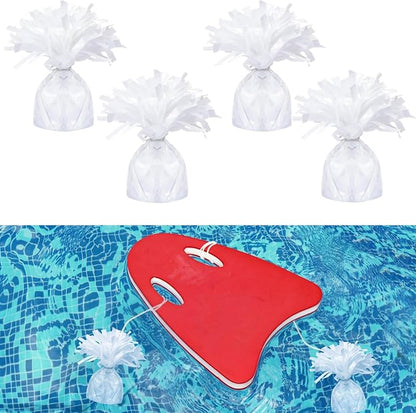 4 Pcs 130g-140g White Metallic Wrapped Pool Float Anchor Replacement Set by Unknown
