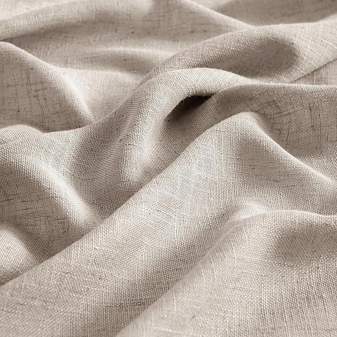 MIULEE Natural Linen Curtains 52x54 Inch Length - Image 4