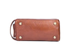 10" Premium Leather Toiletry Travel Pouch With Waterproof Lining | King-Size Handcrafted Vintage Dopp - Kit ~ Gift for Father's Day By Aaron Leather Goods (I Brown)