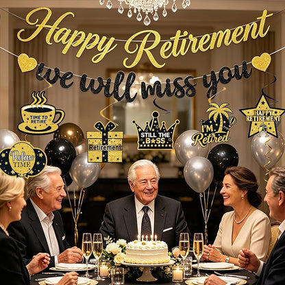 Retirement Party Decorations, Pre-Strung Happy Retirement Banner, Men Women - Image 7