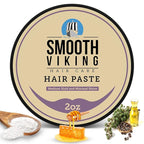 Smooth Viking Hair Paste for Men - Hair Styling Cream with Minimal Shine & Medium Hold Hair Products for Men, Hair Cream for Men, Styling Paste for Textured Messy Hairstyle - Made in USA, 2oz