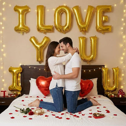 Gold Letter N Balloons, 40 Inch Large Foil Letter Balloons, Custom Phrase - Image 5