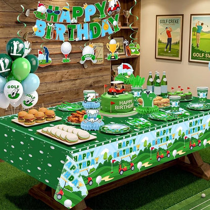 Golf Birthday Decorations Serve 24 Masters Party Supplies | Golf Plates - Image 7