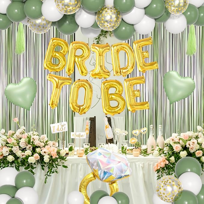 Amandir Bachelorette Party Decorations Supplies, Sage Green Bridal Shower - Image 7