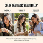 Overtone Semi Permanent Hair Color Conditioner, Golden Brown, 8 oz, Nourishing, Damage-Free, Color Depositing Mask for All Hair Types with Shea Butter & Coconut Oil, Vegan & Cruelty-Free