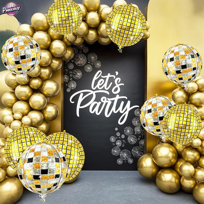 6pcs 22 Inch Multicolor Disco Ball Balloons - Image 6