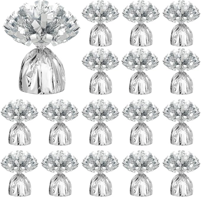 36 Pcs Metallic Balloon Weights Set Heavy Solid Metallic Anchor Balloon Holder by Dansib