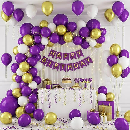 RUBFAC Dark Purple Balloons Arch Kit Different Sizes - Image 5