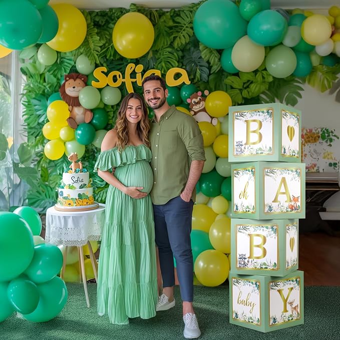 Sage Green Baby Boxes with Letters - Image 7