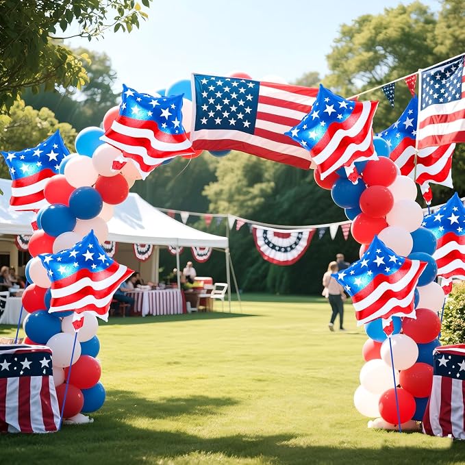 24 Pcs 4th of July Balloons, American Flag Balloon, Patriotic Party Decorations - Image 6