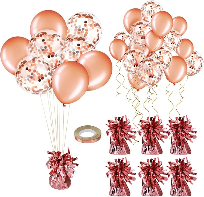 56 Pcs Balloon and Balloon Weights, 50 Pieces Balloons Decorative Birthday - Image 7