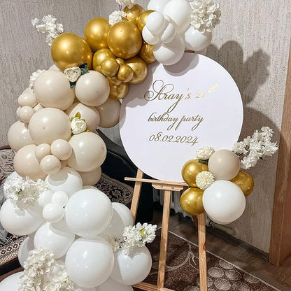 Beige Balloons - 12 inch 100pcs Latex - Cream Balloons - Image 6