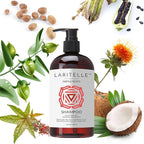 Laritelle Organic Hair Growth Shampoo 17.5 oz – Fortifying & Strengthening with Ayurvedic Herbs, Lavender, Ginger, Rosemary, Patchouli, Clove – Reduces Shedding, Promotes Growth – Vegan, Made in USA