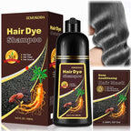 At-Home Hair Dye Shampoo in Silver Gray - 3-in-1 Root to Tip Coloring & Care, Natural Hair Color Shampoo for Women & Men, Gentle Covers Gray Hair in Minutes, Formulated for All Hair Types, 16.9 Fl Oz