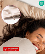 SUNDAYSILKS™ Premium Silk Pillow Cases | 100% Mulberry Silk Pillowcase with Zipper, Real 22 Momme Grade 6A Silk, Standard Queen, King Size [Off White]