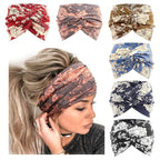 DRESHOW 6 Pack Extra Wide Headbands for Women Large Turban Headband Boho Head Wrap Elastic Hairbands Hair Twisted Knot Hair Accessories