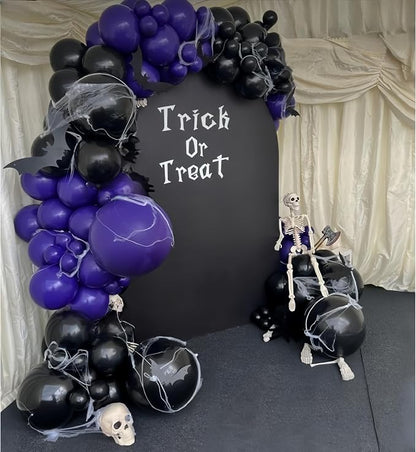 Isndare Purple Black Balloons, 12 Inch Dark Purple Light Balloons - Image 7