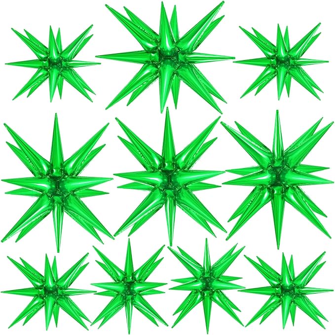 10 Pcs Star Balloons Explosion Balloons Foil Cone Balloon Magic by TOTAFAM