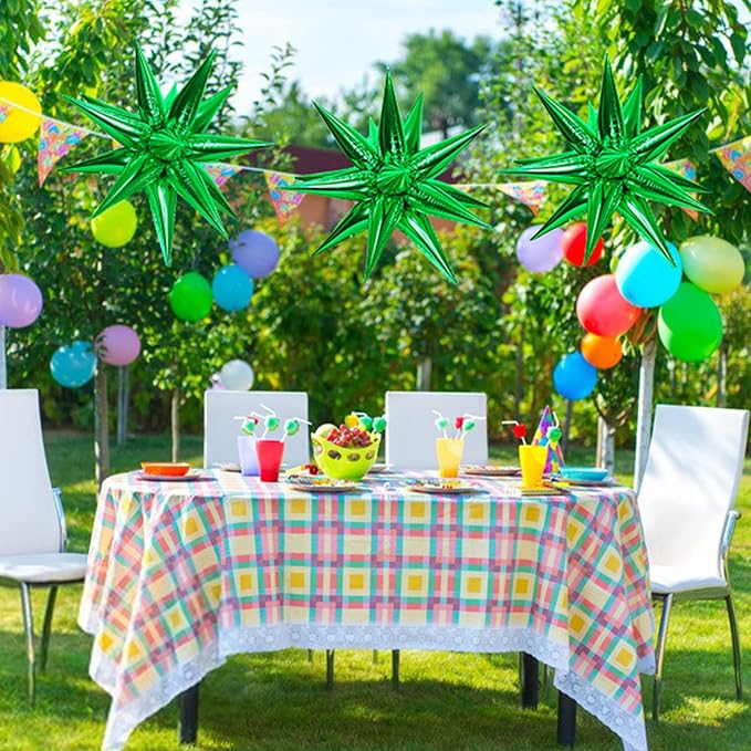 ZAKVOOR 60 Pcs Star Balloons 12 Spike Foil Explosion Party Decoration Balloons - Image 6