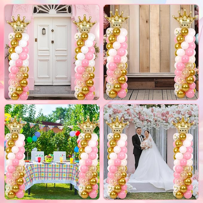 2 Sets Princess Party Balloon Column Stand Kit - Image 6