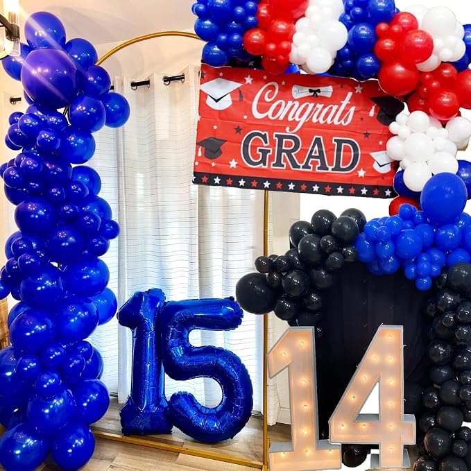 114pcs Royal Blue Balloons Different Sizes, 18 12 10 5 inch Balloons | Balloons - Image 7