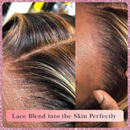 13x4 Full Lace Fronatal Wig Skinlike HD Lace Wig 4/27 Highlight Honey Blond Body Wave Lace Front Wigs Pre Plucked Tiny Knots with Baby Hair 200% Density for Women Body Wave Colored Wig