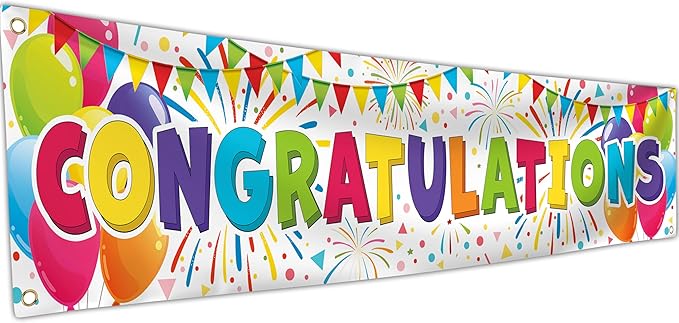 Congratulations Banner by Bravita