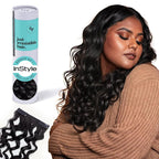 Irresistible Me 3A Curls Real Human Hair Extensions Clip Ins – 100% Human Hair Clip In Extensions for Length & Volume – Invisible Extension – Heat Resistant & Dyeable –Natural Black, 24 Inches