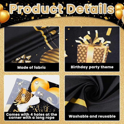 Lonfliness Personalized Birthday Banner Happy Birthday Party Decoration Custom - Image 3