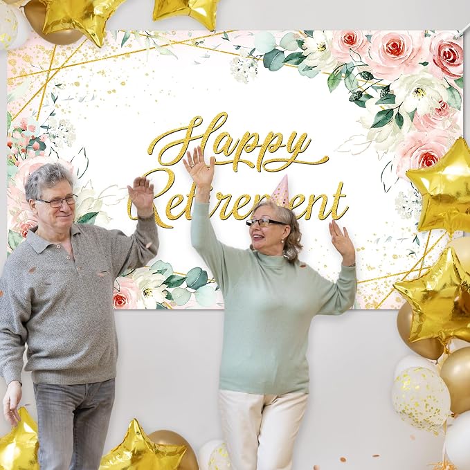 Avezano Happy Retirement Backdrop - Image 4
