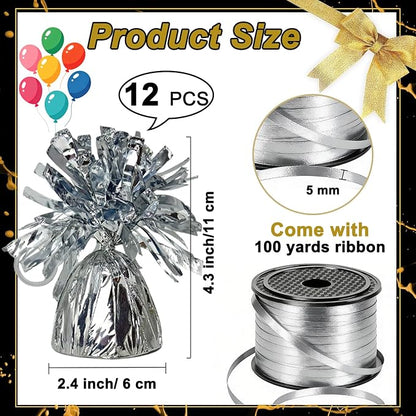 FUBININA 12 Pcs Balloon Weight Metallic Anchor - Image 5