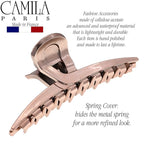 Camila Paris CP2597 French Hair Clip for Women, Narrow, Strong Hold Grip Double Teeth Girls Hair Claw Clips Jaw, Fashion Durable Styling Hair Accessories for Women, Made in France