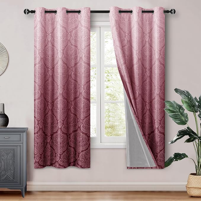 DWCN 100% Blackout Curtains for Bedroom by DWCN