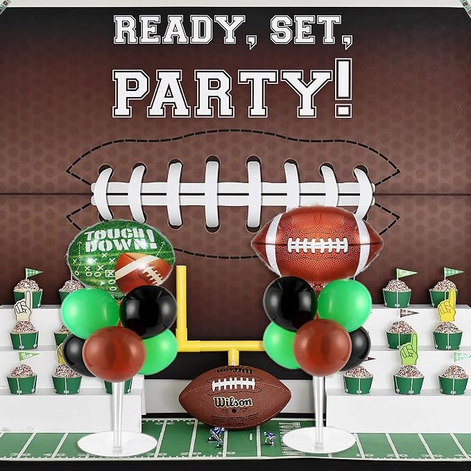 4 Sets Football Party Balloons Stand Kit, Football Party Balloon Centerpiece - Image 7