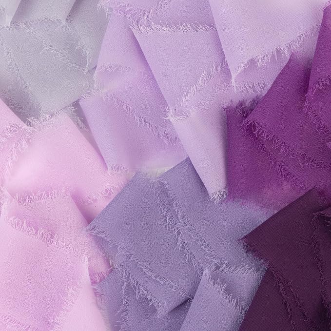 Purple Chiffon Ribbon - Image 3