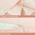 NTBAY Zippered Satin Pillow Cases for Hair and Skin, Luxury Standard Hidden Zipper Pillowcases Set of 2, 20x26 Inches, Pink