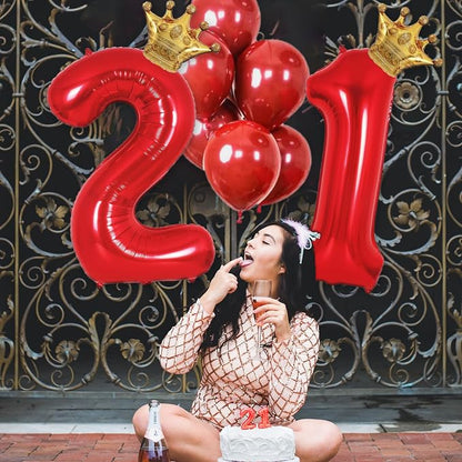 Black Crown Number Balloon - Image 6