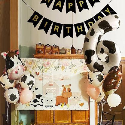 Cow Print Number Balloons, Large Foil Number 7 Balloon 40 Inch Cow Balloon - Image 7