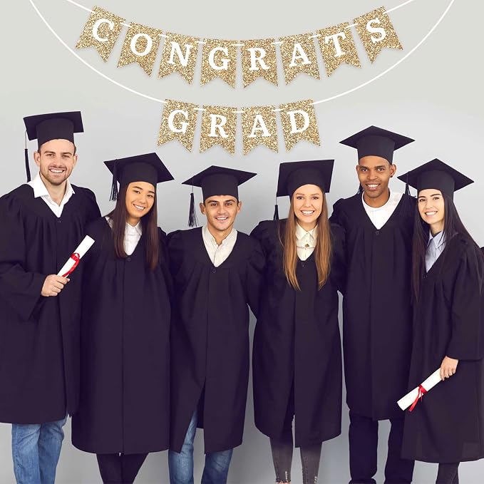 Pre-Strung Congrats Grad Banner - Image 4