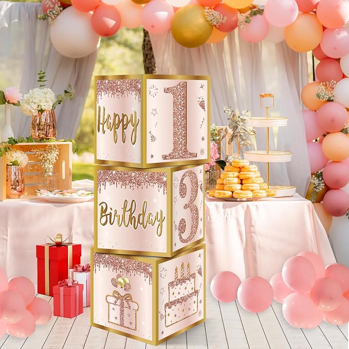 Guiruiy 3Pcs 13th Birthday Decorations Balloon Gift Boxes - Image 6