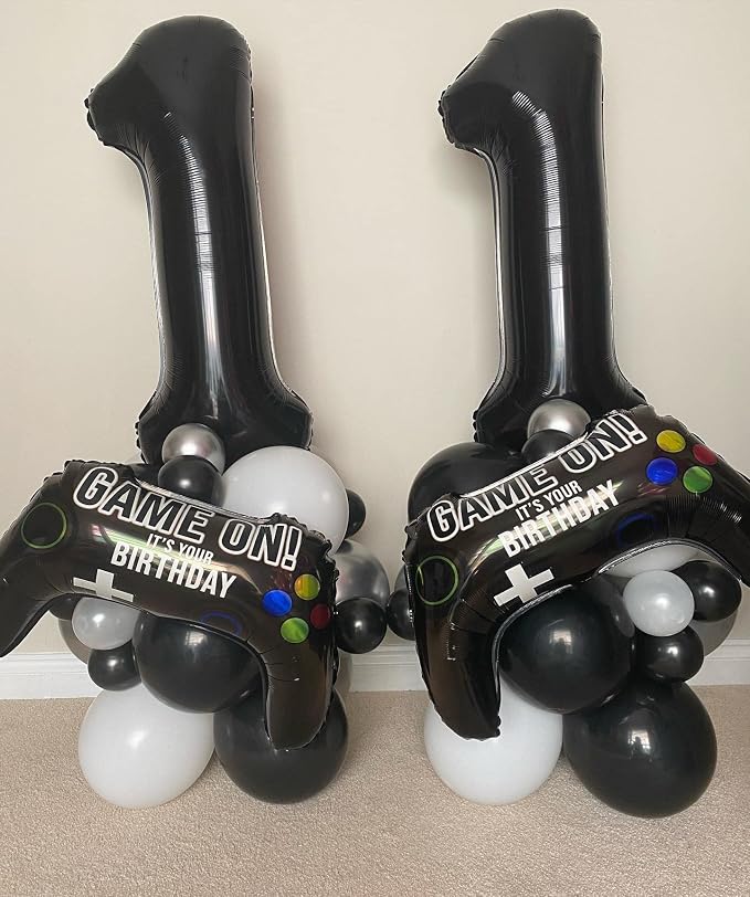 40 Inch Black 10 Number Balloons Giant 10 Balloons Black Birthday Balloons 10th - Image 5