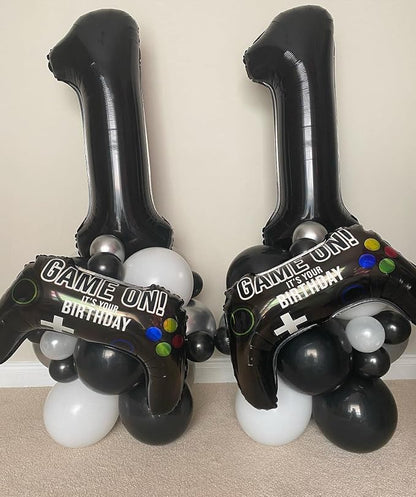 40 Inch Black 10 Number Balloons Giant 10 Balloons Black Birthday Balloons 10th - Image 5