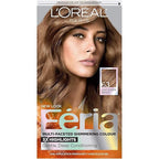 L'Oreal Paris Feria Multi-Faceted Shimmering Permanent Hair Color, 63 Sparkling Amber, Hair Dye Kit, Pack of 2