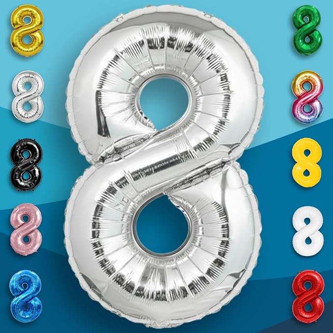Black Number 0 to 9 Mylar Balloon 40 Inch - Image 2