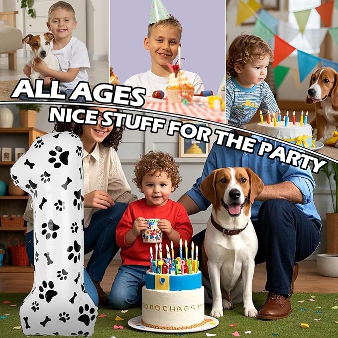 40 Inch Dog Foil Balloons 1st Birthday - Image 7