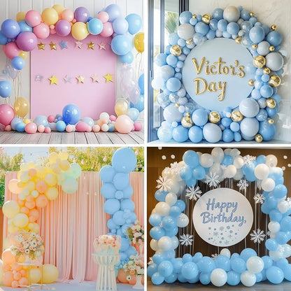 APLANET 150pcs Pastel Blue Balloons Different Sizes 18 12 10 5 Inch, Latex - Image 6