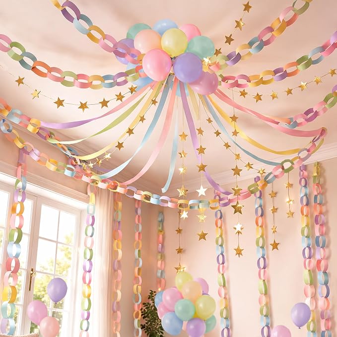 Gleebixi Pastel Birthday Decorations Kit by Gleebixi