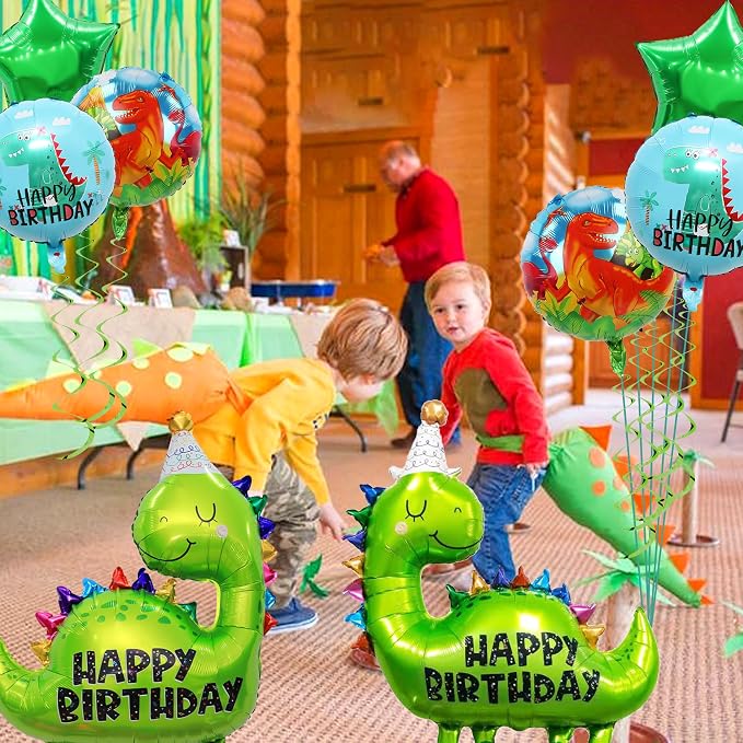 Dinosaur Party Decorations Balloons Green - Image 6