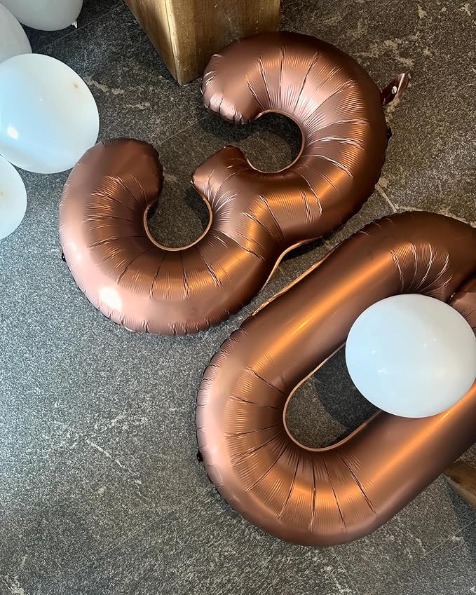 Brown 0 Balloon - Image 2